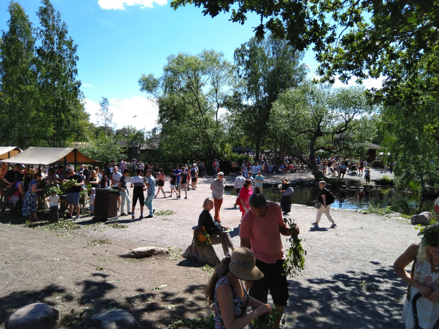 Midsommar in Skansen